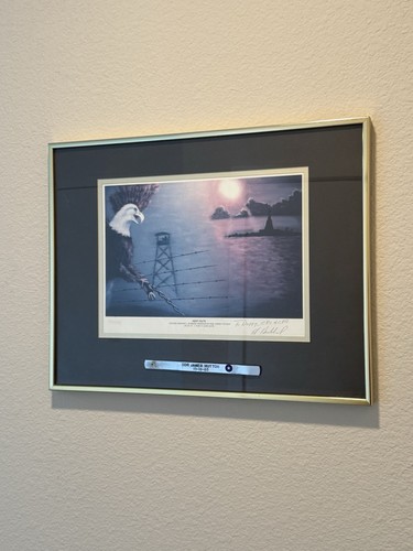Edward L. Hubbard Keep Faith Signed Poster to Duffy Hutton Vietnam POW Art Rare - Picture 4 of 13