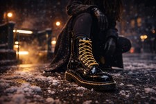 Yellow   Paracord WORK BOOT and SKATE BOOT Laces, Heavy Duty Laces With GRIP