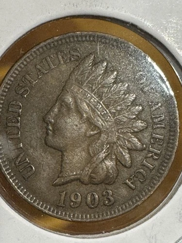 1903 Indian Head Cent XF Coin Beautiful Detail