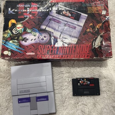 KILLER INSTINCT SNES SUPER NINTENDO CONSOLE IN BOX MATCHING SERIAL WORKS 1 Game
