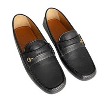 Gucci 738470 Mens Moccasin Leather Millennial Ribot GG  display picture 3