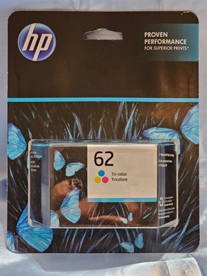 ORIGINAL HP INK CARTRIDGE 62 TRI-COLOR PROVEN PERFORMANCE - NEW IN PACKAGE