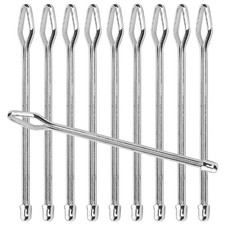 10Pcs Silver Iron Drawstring Pants Threader Sewing Clips Easy Threader Tool