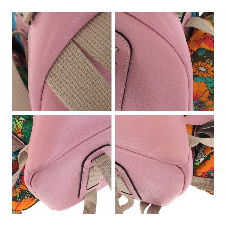 Mochilas y mochilas de día GUCCI North Face harina multicolor poliéster/algodón GG Foto 3 de 4