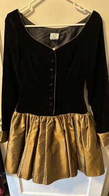 laura ashley party dresses Vintage 80s Laura Ashley Party Dress Black