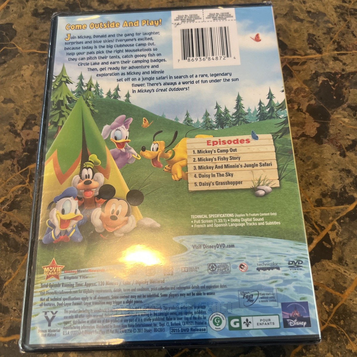Mickey Mouse Clubhouse: Mickey's Great Outdoors (DVD) Brand New