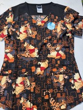 Winnie The Pooh Cherokee Scrubs Tooniforms Disney V Neck Top XX Small NWT NEW