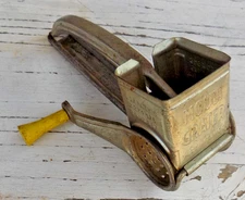 MOULI GRATER Vintage SHREDDER GRATER With Yellow Handle Made In France