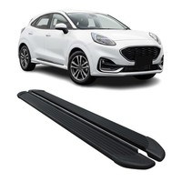 Seitenschweller Trittbretter Schweller FüR Ford Puma 2019-2026 Aluminium Schwarz