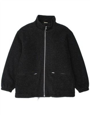 CRANE Herren Fleecejacke Loose Fit UK 36 Small schwarz fleckig Polyester BM17