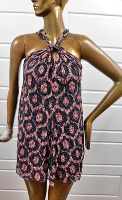 Isabel Marant Etoile Womens Floral Printed Halter Neck Mini Dress M 38 |  eBay