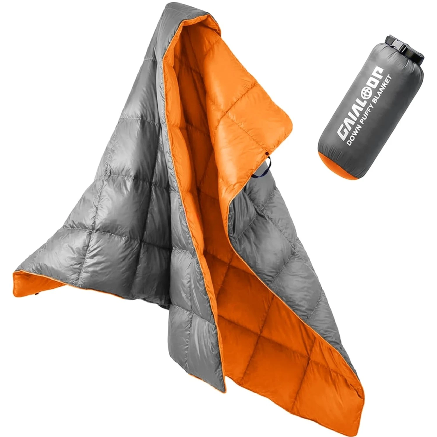 Down Puffy Blanket for Car Camping Outdoor Travel Backpacking, Duck Down Ligh...