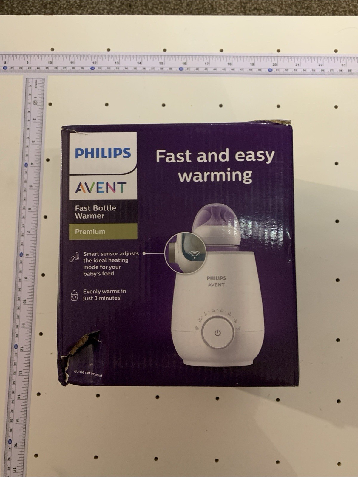 Philips Avent Premium Fast Bottle Warmer SCF358/00, White &mdash; Smart Temp Control