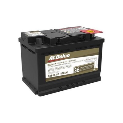 ACDelco 47AGM Battery Professional Automotive AGM Starting 12 V 750 Cranking Amp