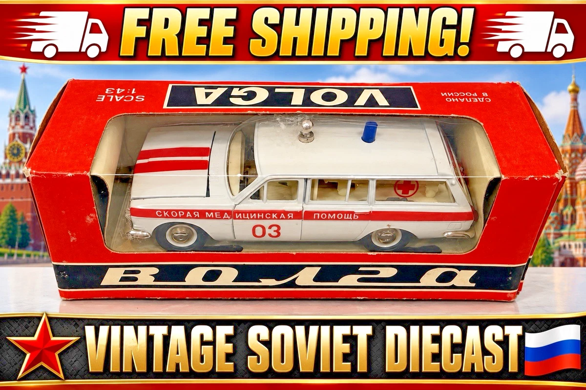 25+ Volga 1:43 Vintage Manufacture Diecast Cars, Trucks & Vans for