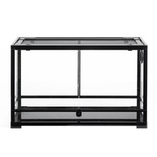 30 Gallon Glass Reptile Terrarium Enclosure 30 x12"x18" Front Opening Snake Tank