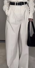 Zara Wide Leg White Trouser Size Small BNWT