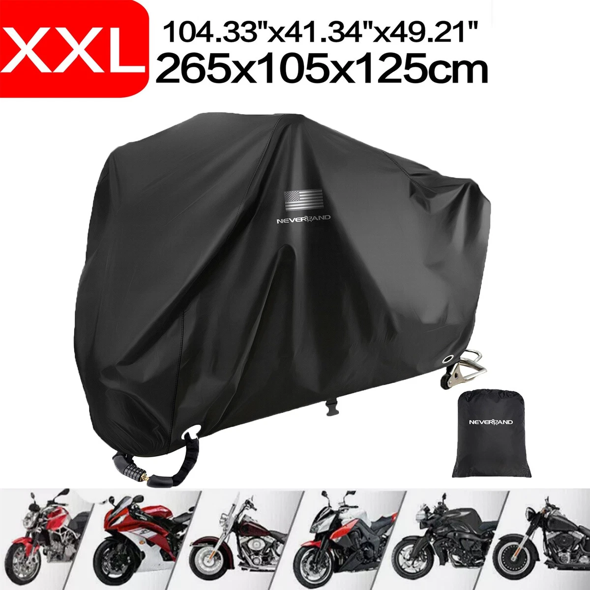 Waterproof Motorcycle Cover For Harley Davidson Road King Classic – Heavy Duty Outdoor Storage