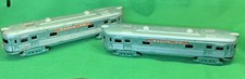 2 Vintage 1950  s Tin Litho Santa Fe Train Toys Japan Made VGC