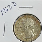 1963-D 25C Washington Quarter. 90% Silver #1812