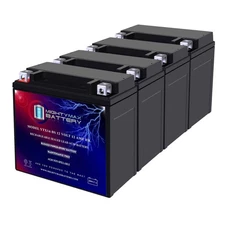 Mighty Max YTX14-BS Battery Replacement for Yamaha BTY-YTX14-BS-00 - 4 Pack