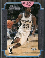 2003-04 Bowman #124 Devin Brown San Antonio Spurs Rookie