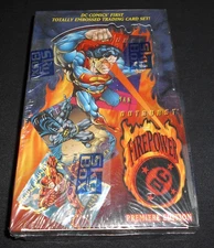 1996 SkyBox DC Comics Outburst FirePower Trading Cards Box Premiere Edition