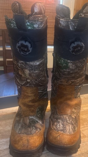 Rocky BOA Waterproof Snake Boots Mens Sz. 10 W Brown Leather Camo 16”/SEE-DETAIL - Picture 20 of 24