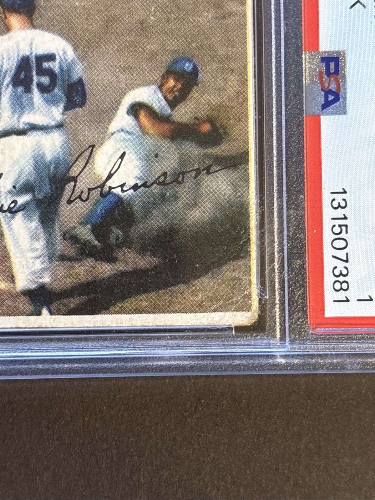 1956 Topps - Jackie Robinson #30 White Back PSA 1 NICE view 12