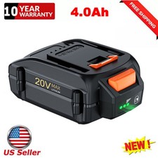 Pack For WORX 20V 4.0Ah MAX Extend Lithium Battery WA3520 WA3525 WA3575 WG155
