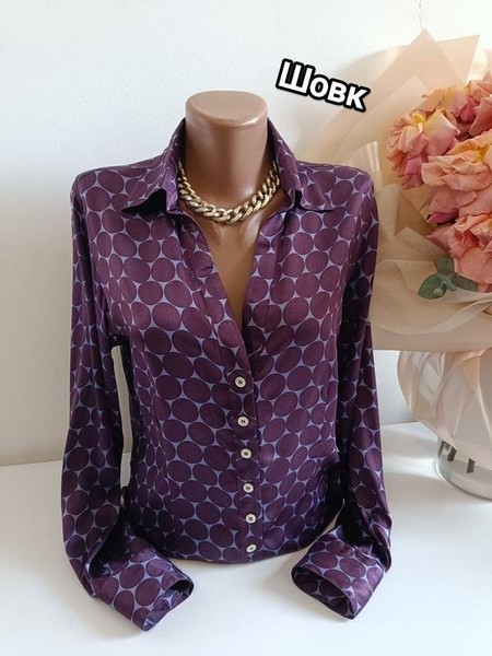 Women Altea Shirt Purple Silk 36