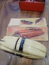 Vintage US Zone Germany Schuco Fex 1111 clockwork tin toy car key box