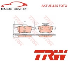 SATZ BREMSBELÄGE BREMSKLÖTZE HINTEN TRW GDB2086 A FÜR MAZDA 3,5