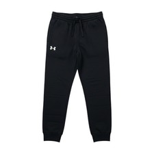 Under Armour Boys Rival Fleece Joggers Black Youth Large New NWT