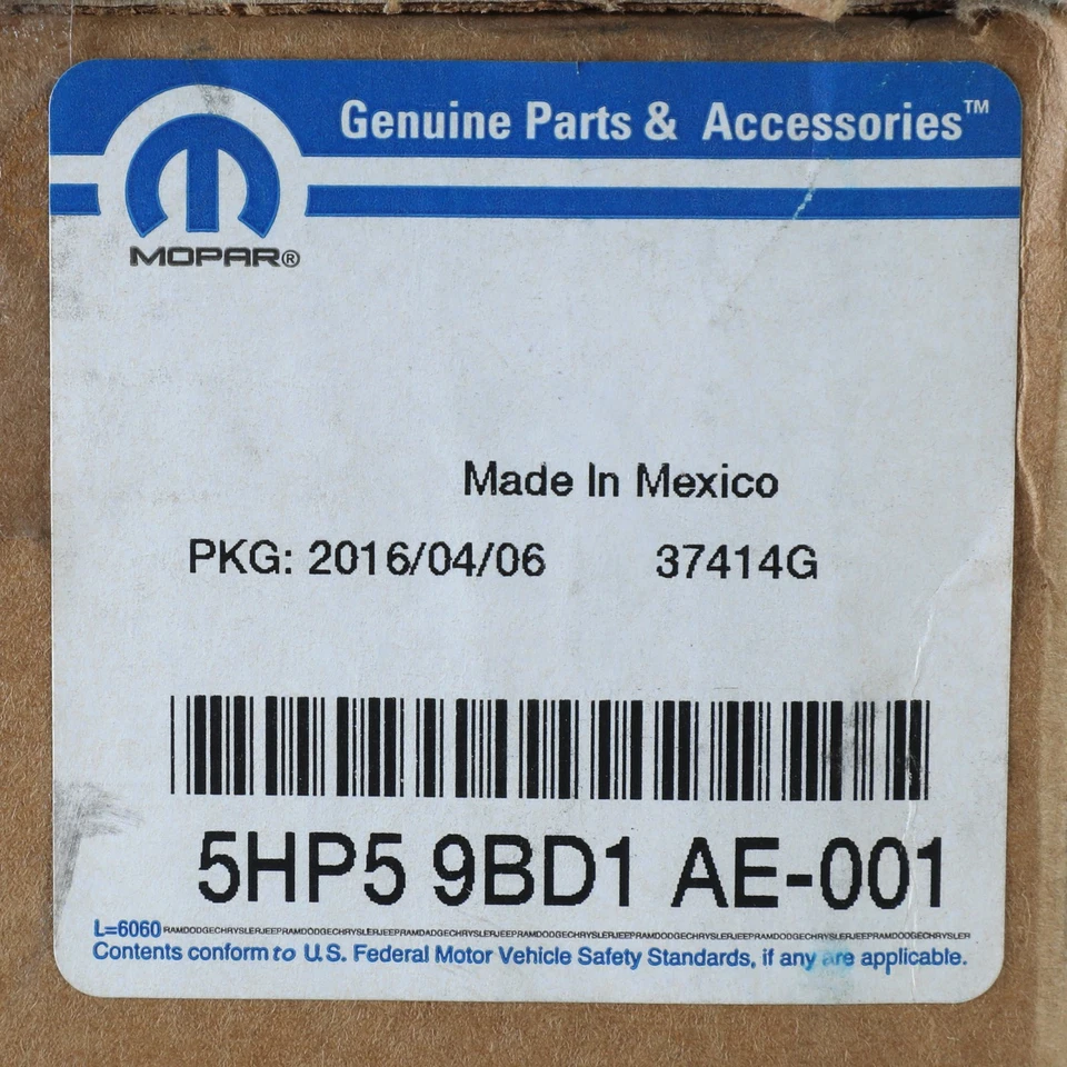 Cinturón de seguridad exterior delantero izquierdo original Mopar 2004-2006 Dodge Durango 5HP59BD1AE Foto 4 de 4