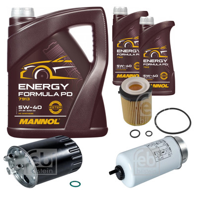 FEBI Inspektionspaket 7L MANNOL Energy Formula PD 5W-40 für Mercedes-Benz