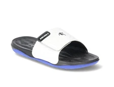 AND1 Men's Size 9 Athletic Swirl Slide Sandals EVA Cushioning Lightweight White