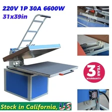 6600W 31x39in Large Format Manual Textile Thermo Transfer Heat Press Machine