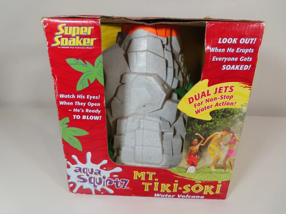 Super Soaker Mt. Aspersor Tiki-Soki Water Volcano gris Hasbro 2005 *LEER* - Foto 3 de 4