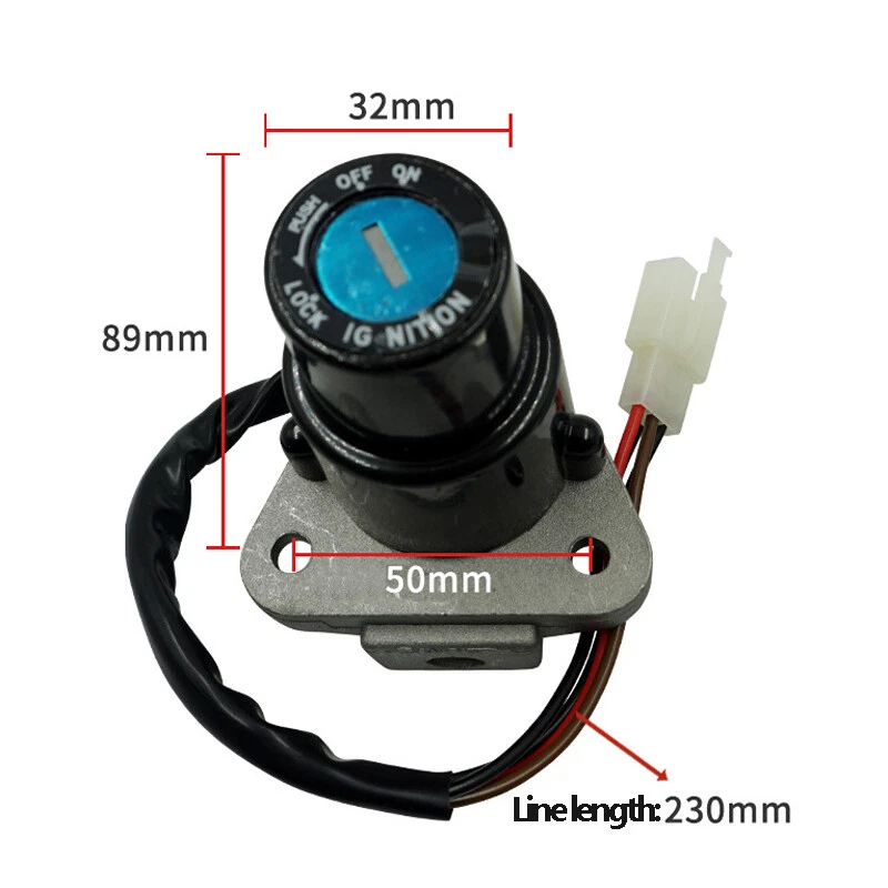 Замок зажигания мотоцикла с ключами универсальный для квадроциклов внедорожных грязевых велосипедов_ - Изображение 2 из 4