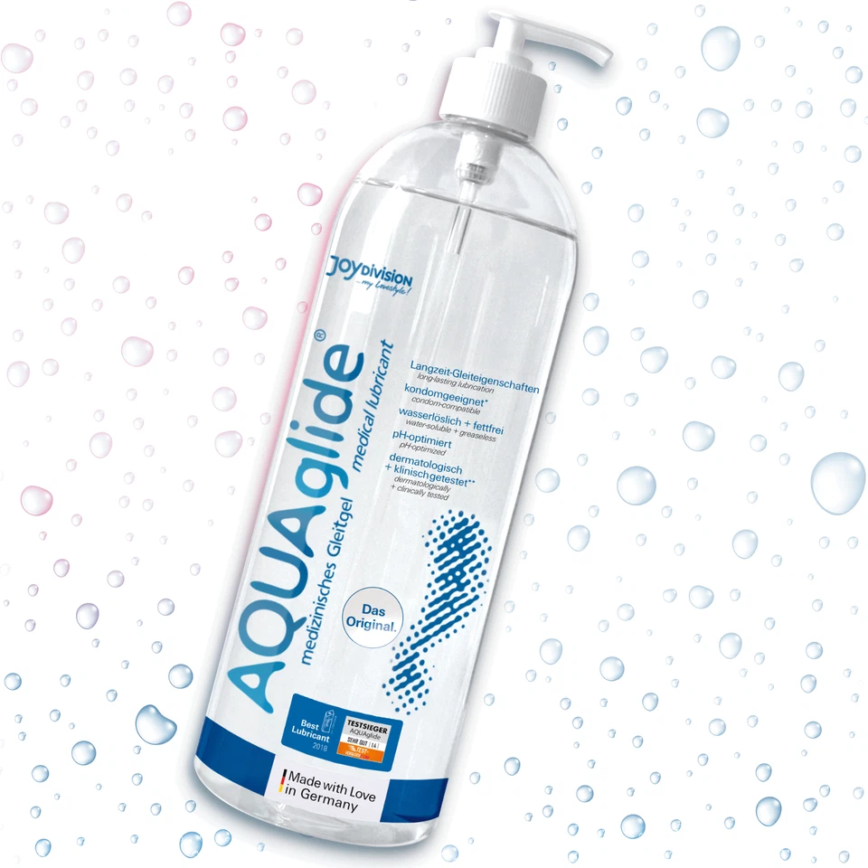 JoyDIVISION Lubrificante Original AQUAglide 1000 ml Lubricant Water Based WB 1L Foto 4 de 4