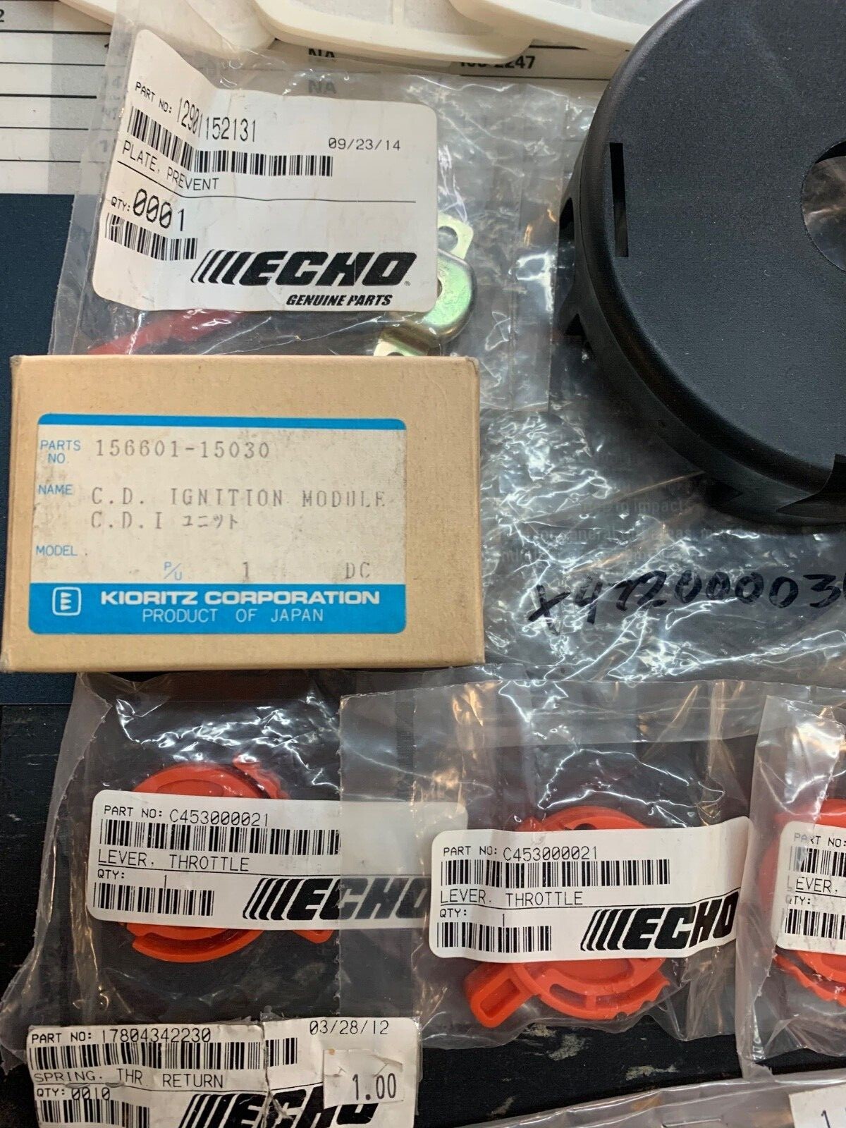 Big Dealer Echo Parts Lot, 38 pieces plus gaskets, Weed Eater, Trimmer