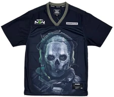 Primitive Skate Apparel Men's X Call Of Duty Ghost Mesh Jersey Shirt in Black