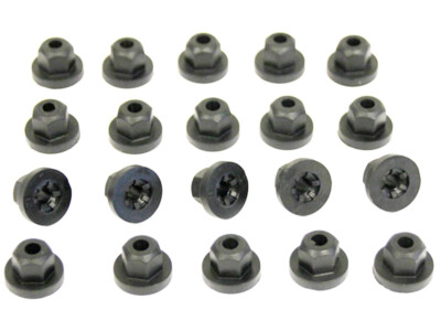 20x M5 Kunststoff Plastik Befestigungsmutter Mutter Kunsstoffmutter Clip Clips