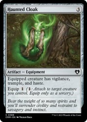 Haunted Cloak 389/1173 Commander Masters MTG