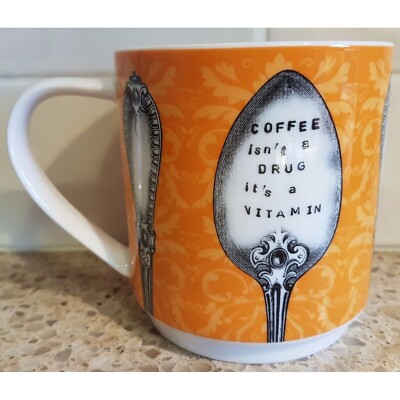 Coffee Isn't A DRUG It's A VITAMIN Mug Maxwell & Williams Claire Chilcott