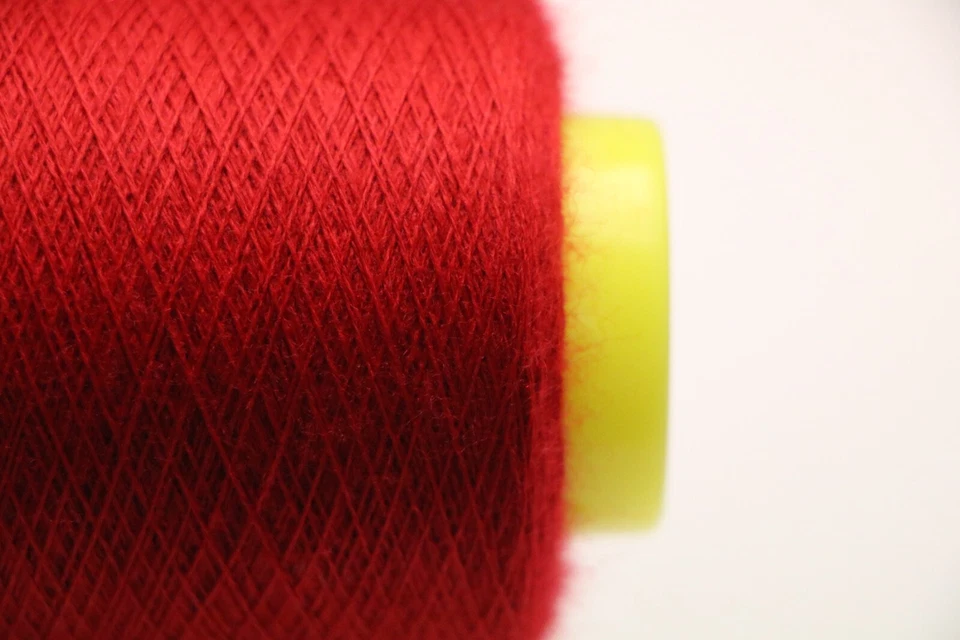 P01 (80€/kg) 100g CASHWOOL EXTRAFEINE MERINOWOLLE DUNKELROT (48/2) Zwirn Wolle - Bild 4 von 4