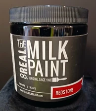 The Real Milk Paint Co. Makes 1 Pint Powder RED STONE Safe For Environment