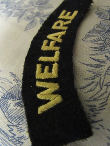 Vtg. WWII British Civilian Defense Corps "Welfare" EF Arc Patch - Picture 2 of 5