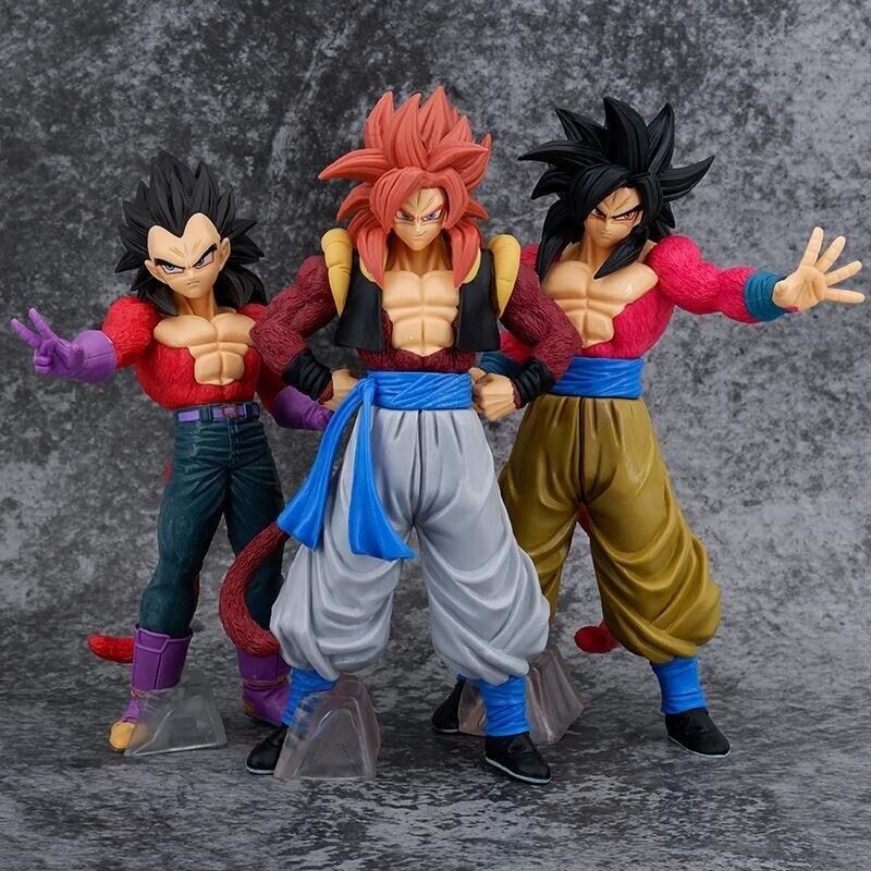 Boneco Action Figure Goku Vegeta Gogeta SSJ 4 Super Saiyajin 4 Dragon Ball  z Super Gt Heroes Filme